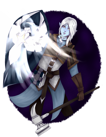 Fia, the night-sworn paladin